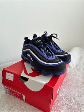 Nike Kids Black & Purple VaporMax Inspired Sneakers